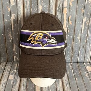 Baltimore Ravens Men's Fitted M-L New Era 39Thirty Gray Purple NFL Football